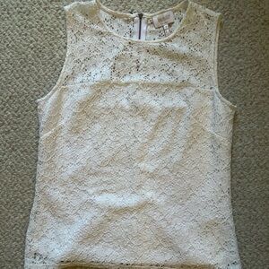 Laundry Shelli Segal White Lace Tank Top M